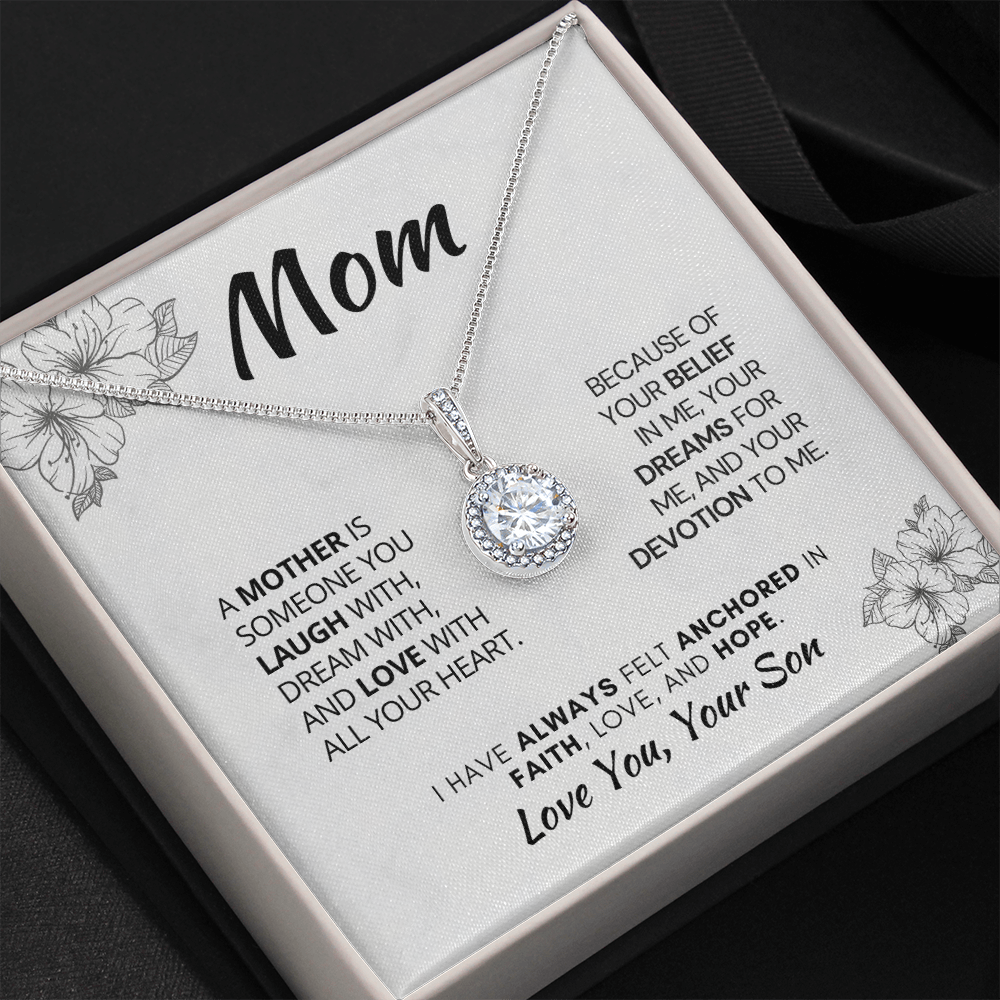 Perfect Gift For Mom| Eternal Hope Necklace with Heartfelt Message Card,311AMsfb