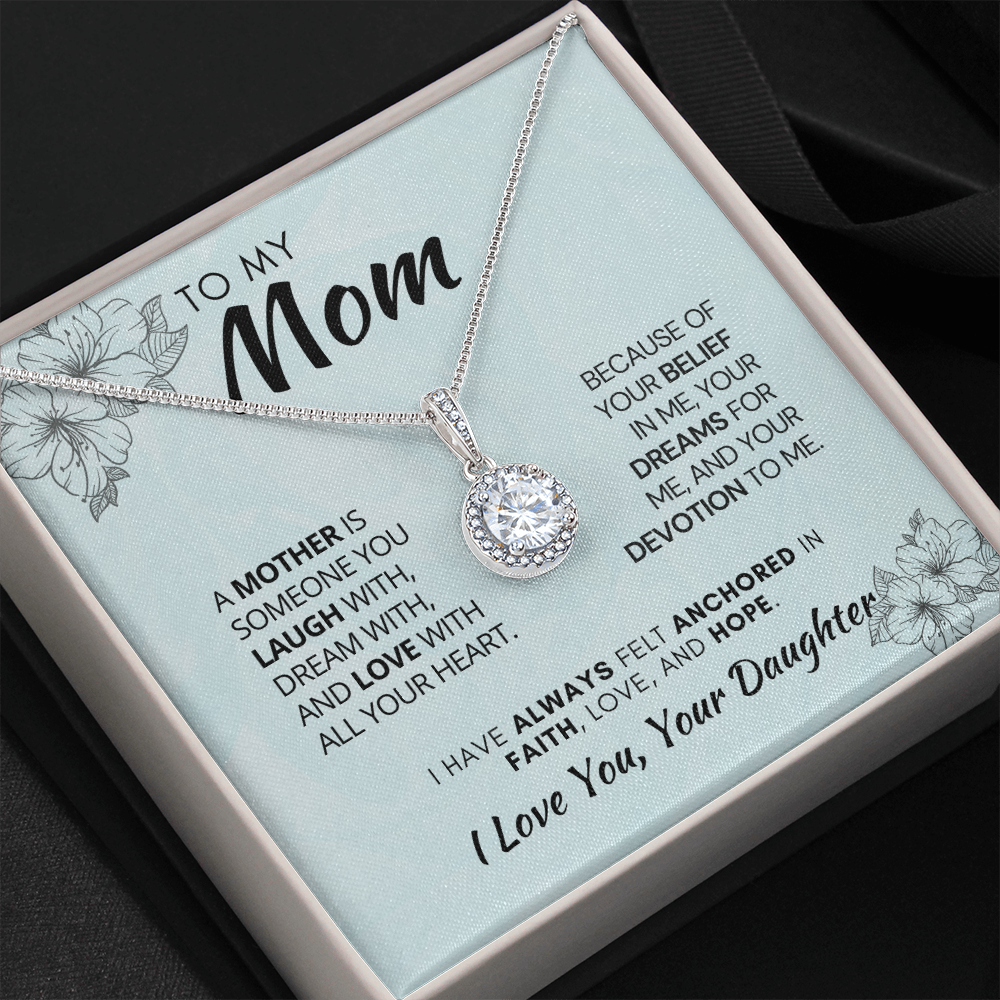 Perfect Gift For Mom| Eternal Hope Necklace with Heartfelt Message Card, 311AMdmo