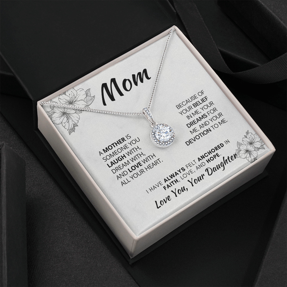 Perfect Gift For Mom| Eternal Hope Necklace with Heartfelt Message Card, 311AMdfb
