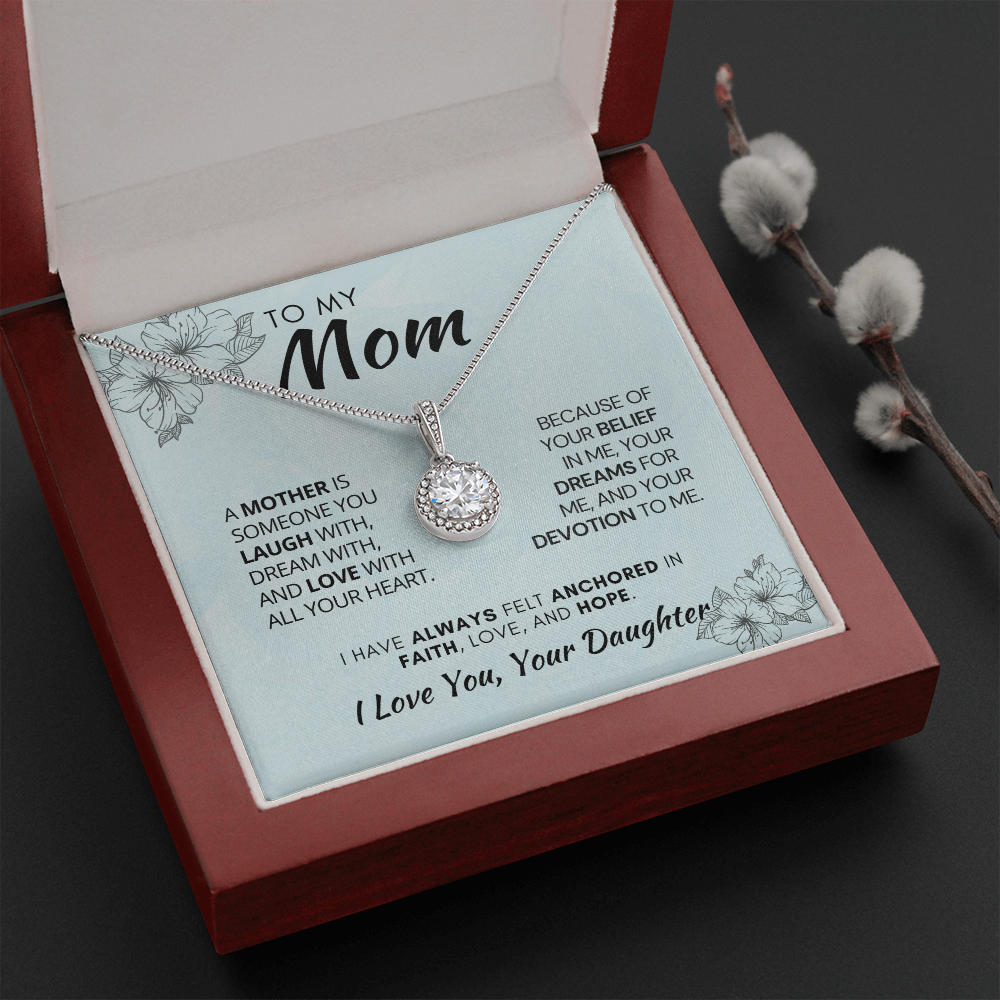 Perfect Gift For Mom| Eternal Hope Necklace with Heartfelt Message Card, 311AMdmo