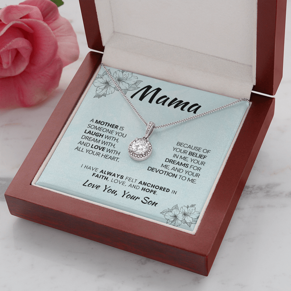 Perfect Gift For Mom| Eternal Hope Necklace with Heartfelt Message Card, 311AMsma
