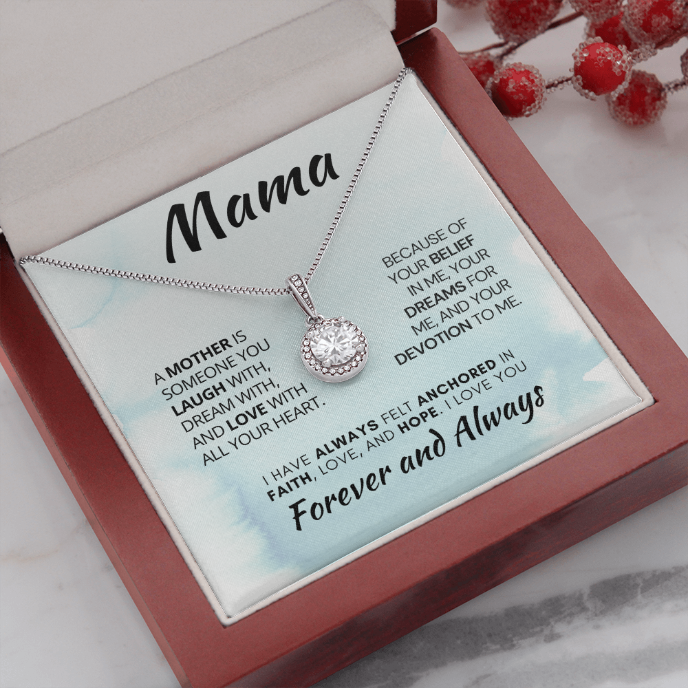 Perfect Gift For Mom| Eternal Hope Necklace with Heartfelt Message Card, 311AMma2