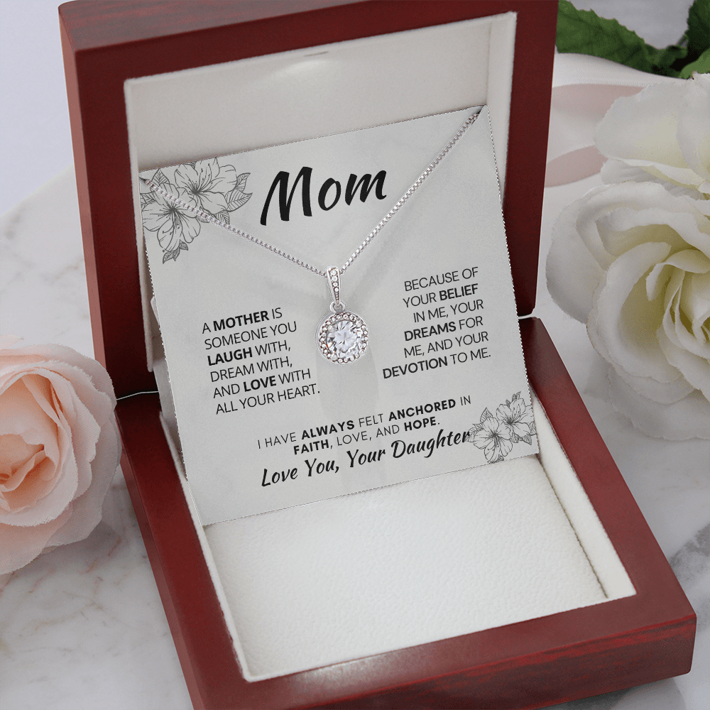 Perfect Gift For Mom| Eternal Hope Necklace with Heartfelt Message Card, 311AMdfb