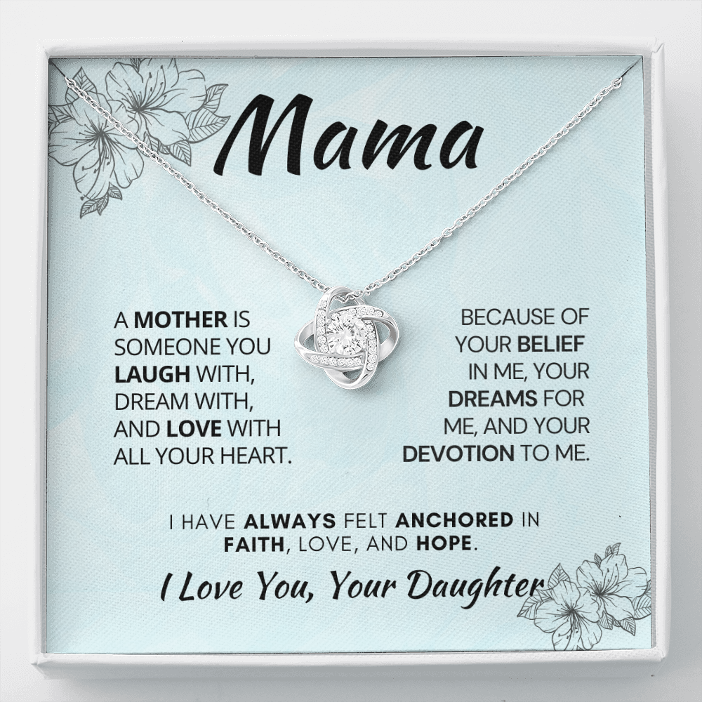 Best Mom Gift Ever| Birthday, Mother’s Day, Jewelry Necklace Gift from Daughte with Custom Message Card mmif1a