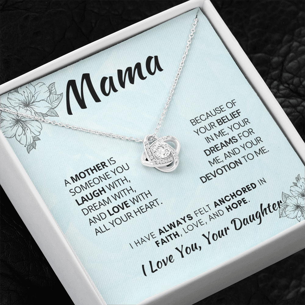 Best Mom Gift Ever| Birthday, Mother’s Day, Jewelry Necklace Gift from Daughte with Custom Message Card mmif1a