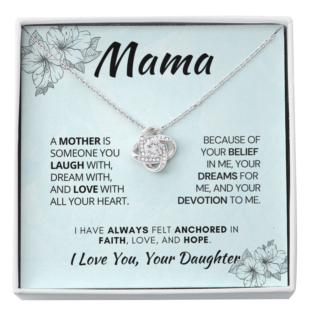 Best Mom Gift Ever| Birthday, Mother’s Day, Jewelry Necklace Gift from Daughte with Custom Message Card mmif1a