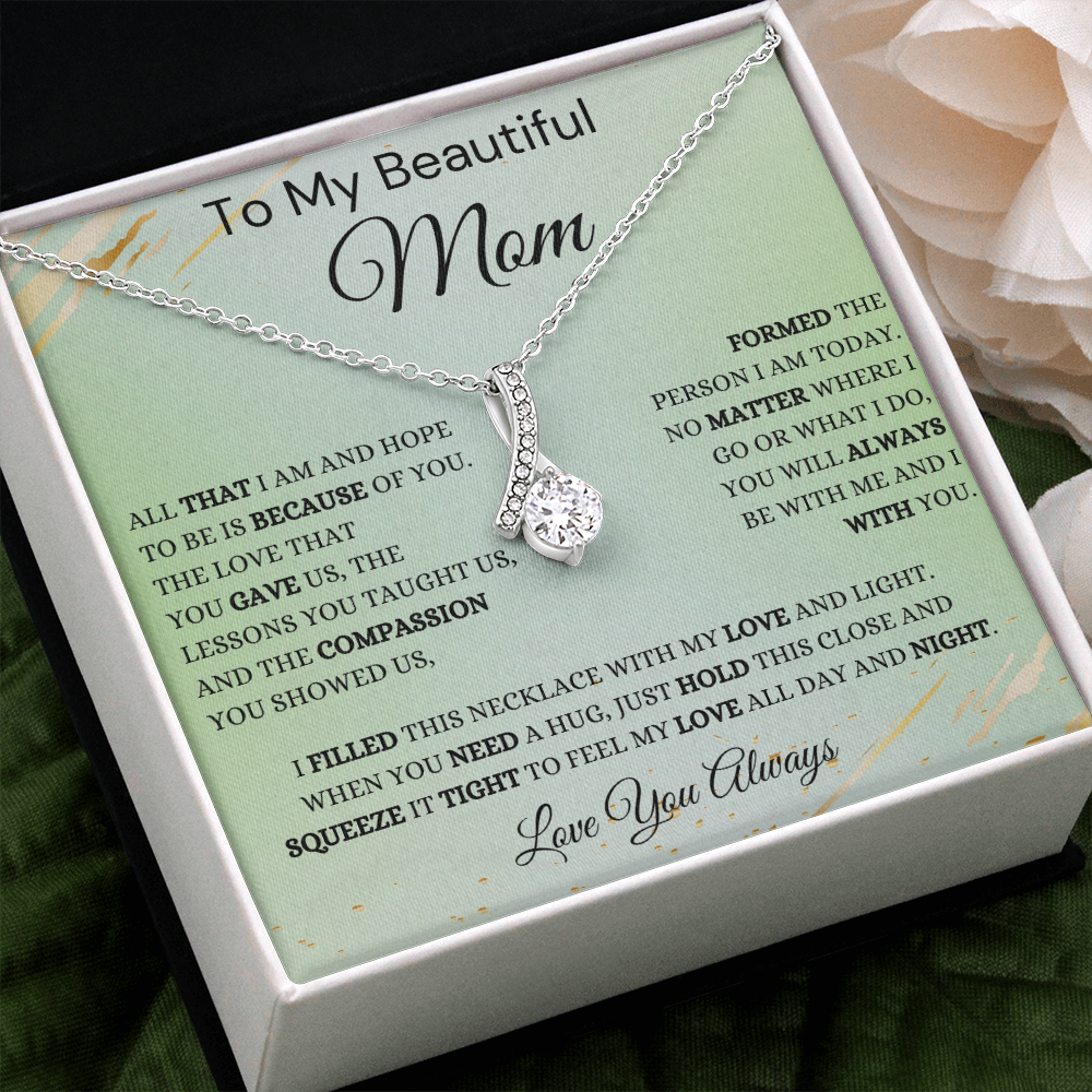 Gift for Mom, Alluring Beauty Necklace, 'Hope To Be' 220HTBE