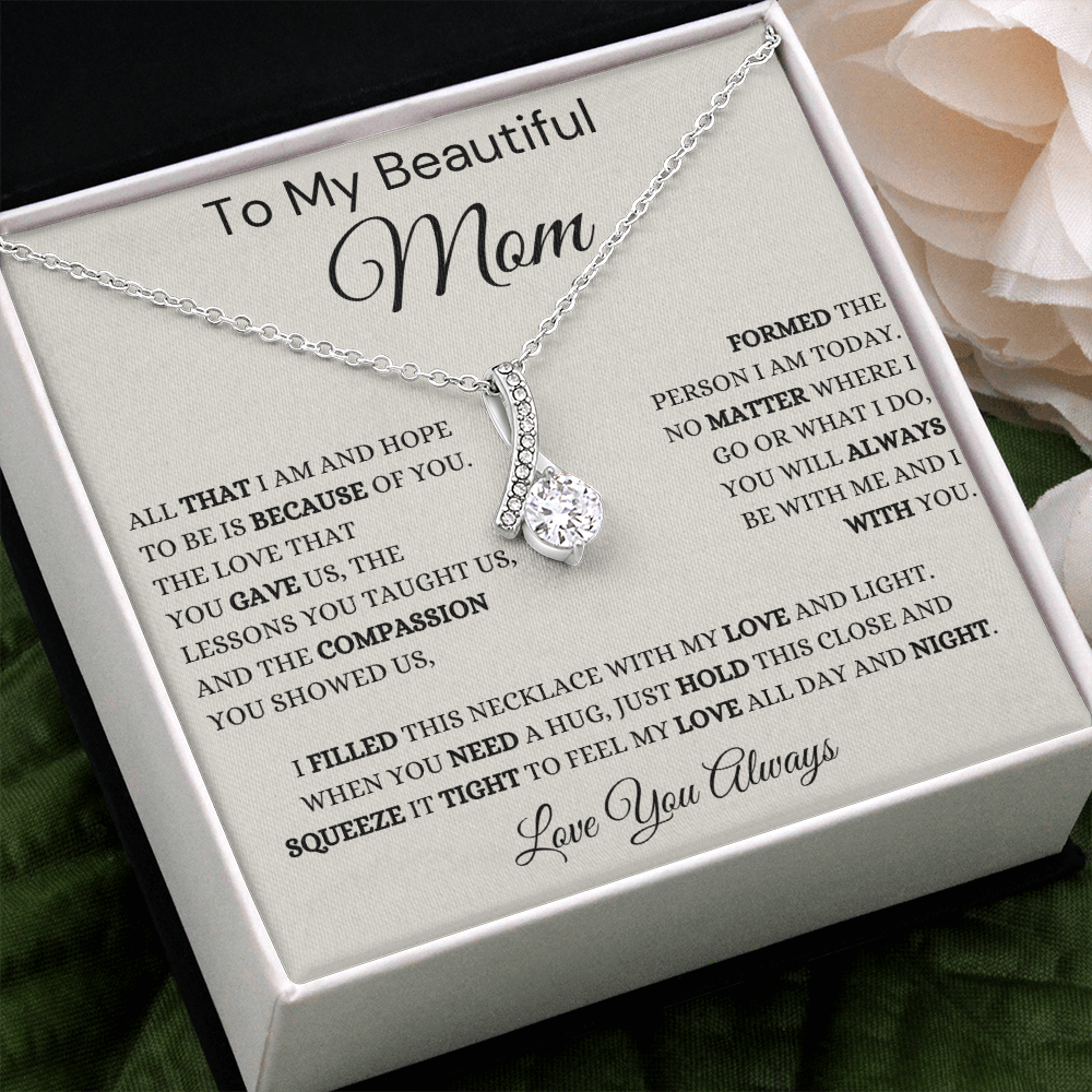 Gift for Mom, Alluring Beauty Necklace, 'Hope To Be' 220HTBFB