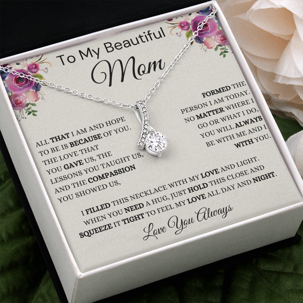 Gift for Mom, Alluring Beauty Necklace, 'Hope To Be' 220HTBB