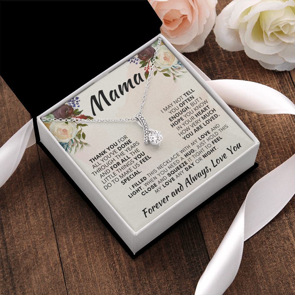 Gift for Mama| 'Thank you..Forever and Always' , Alluring Beauty Necklace, 227TY.1Ma