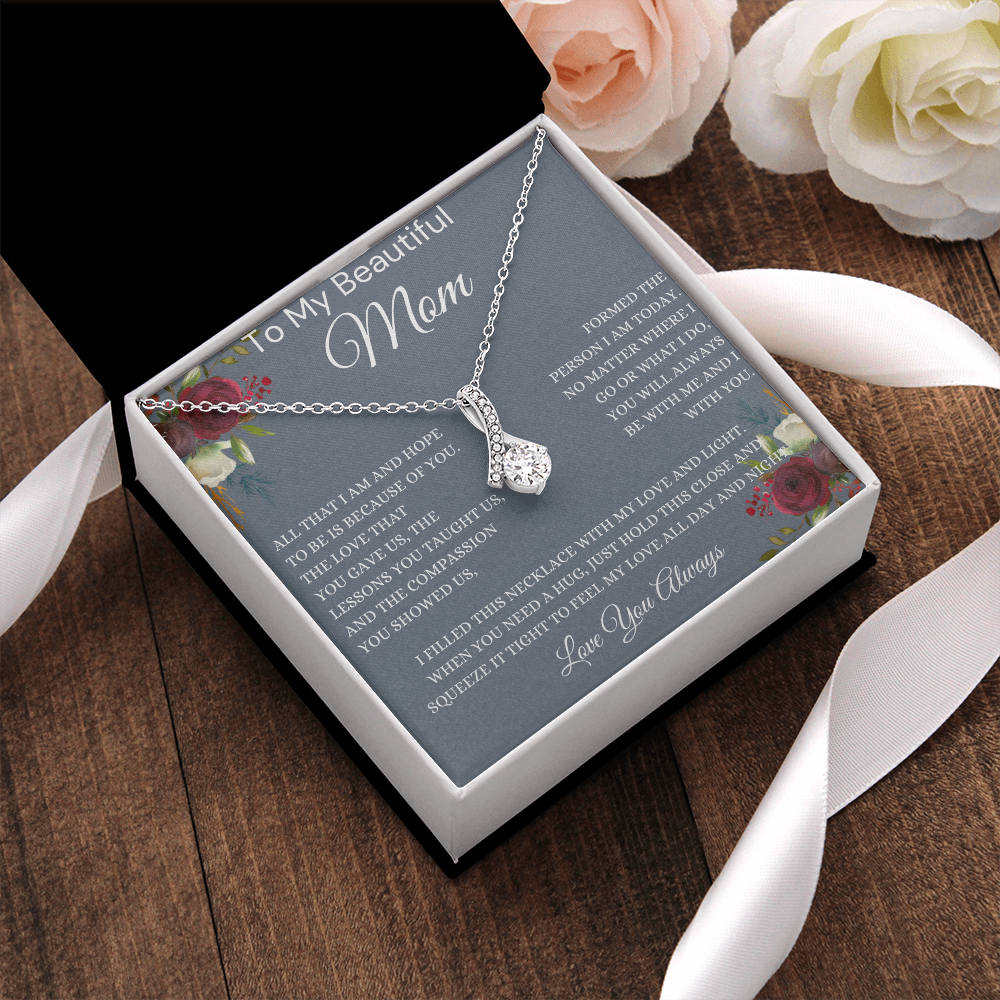 Gift for Mom, Alluring Beauty Necklace, 'Hope To Be' 220HTBA