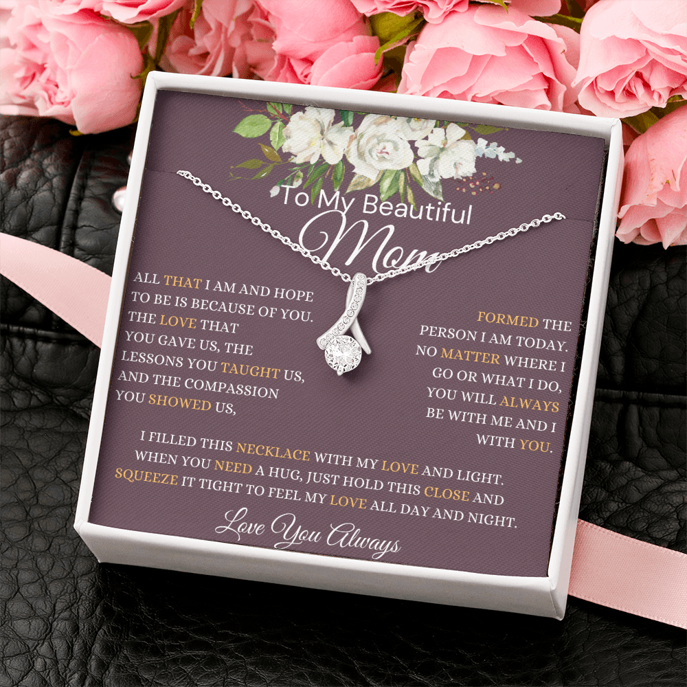 Gift for Mom, Alluring Beauty Necklace, 'Hope To Be' 220HTBD