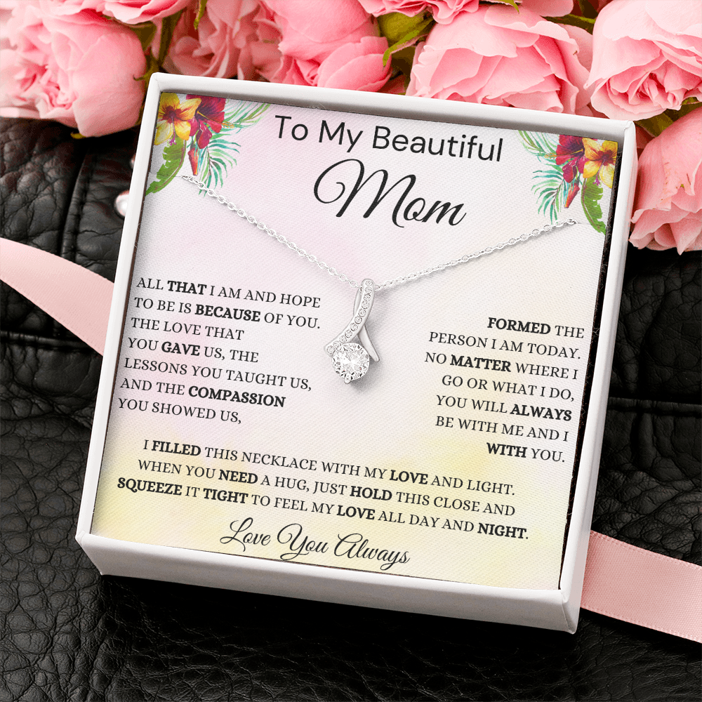 Gift for Mom, Alluring Beauty Necklace, 'Hope To Be' 220HTBG