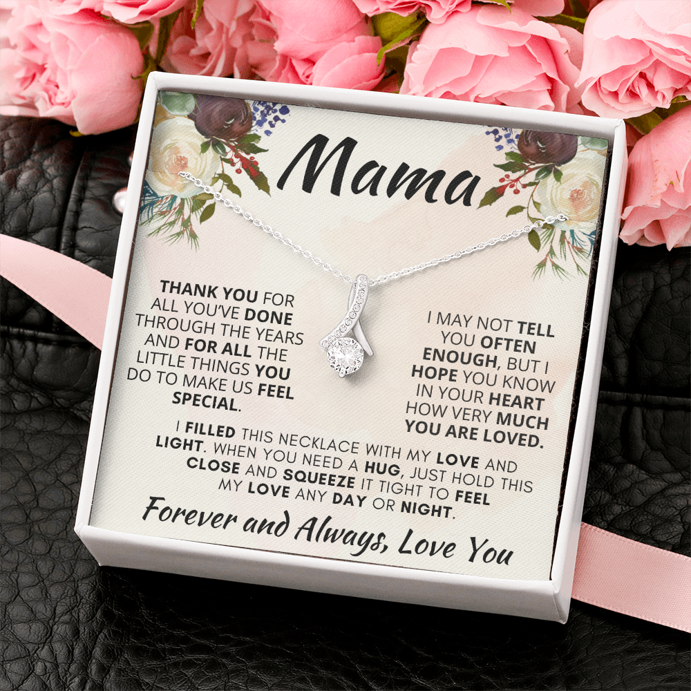 Gift for Mama| 'Thank you..Forever and Always' , Alluring Beauty Necklace, 227TY.1Ma