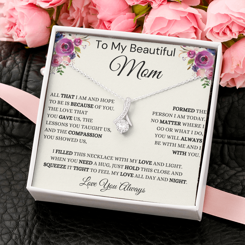 Gift for Mom, Alluring Beauty Necklace, 'Hope To Be' 220HTBB