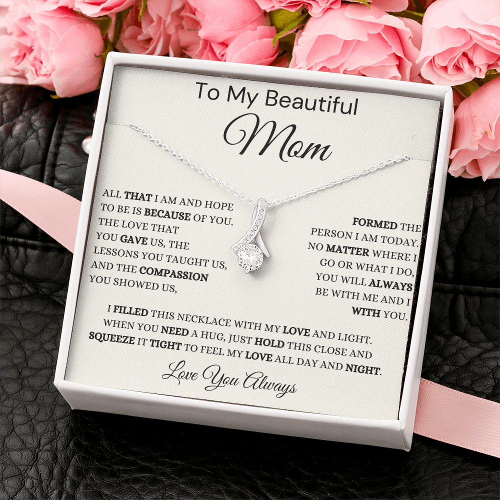 Gift for Mom, Alluring Beauty Necklace, 'Hope To Be' 220HTBFB