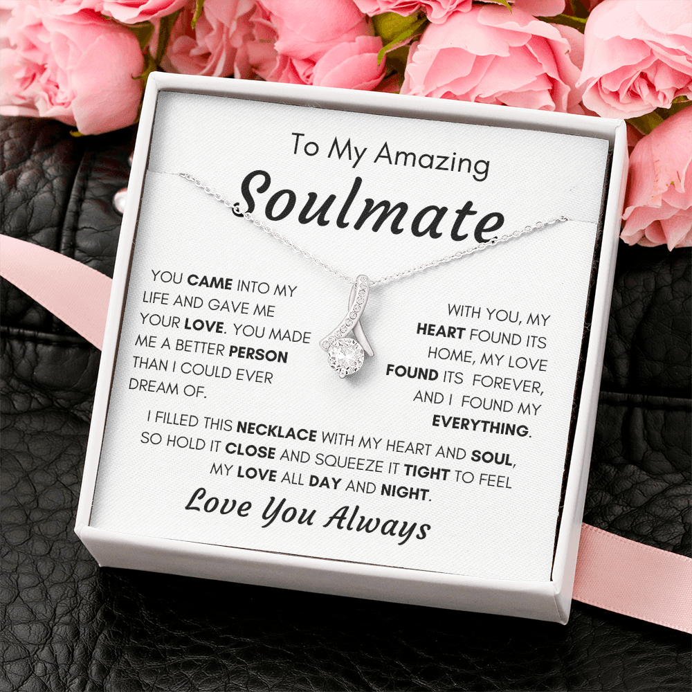 Gift for Soulmate, Alluring Beauty Necklace - Grateful Moments, AW210.v2