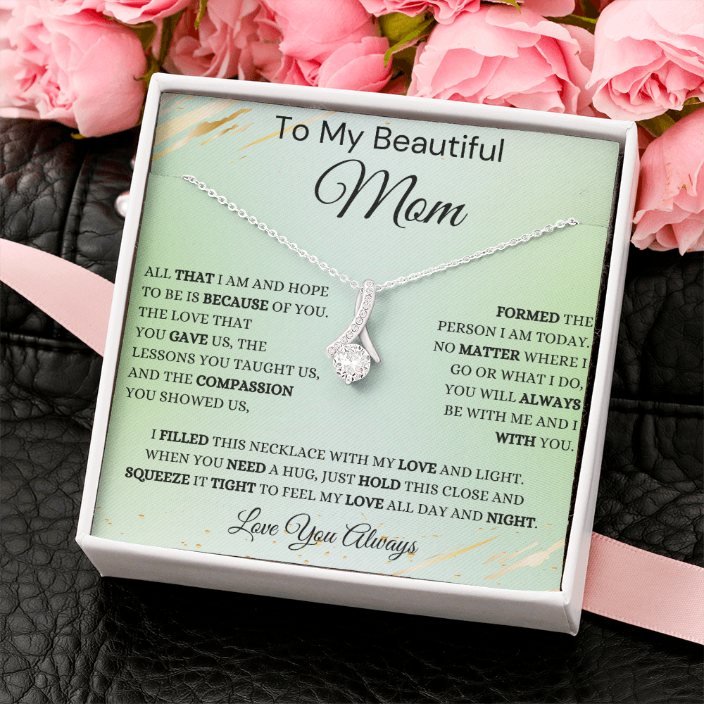 Gift for Mom, Alluring Beauty Necklace, 'Hope To Be' 220HTBE