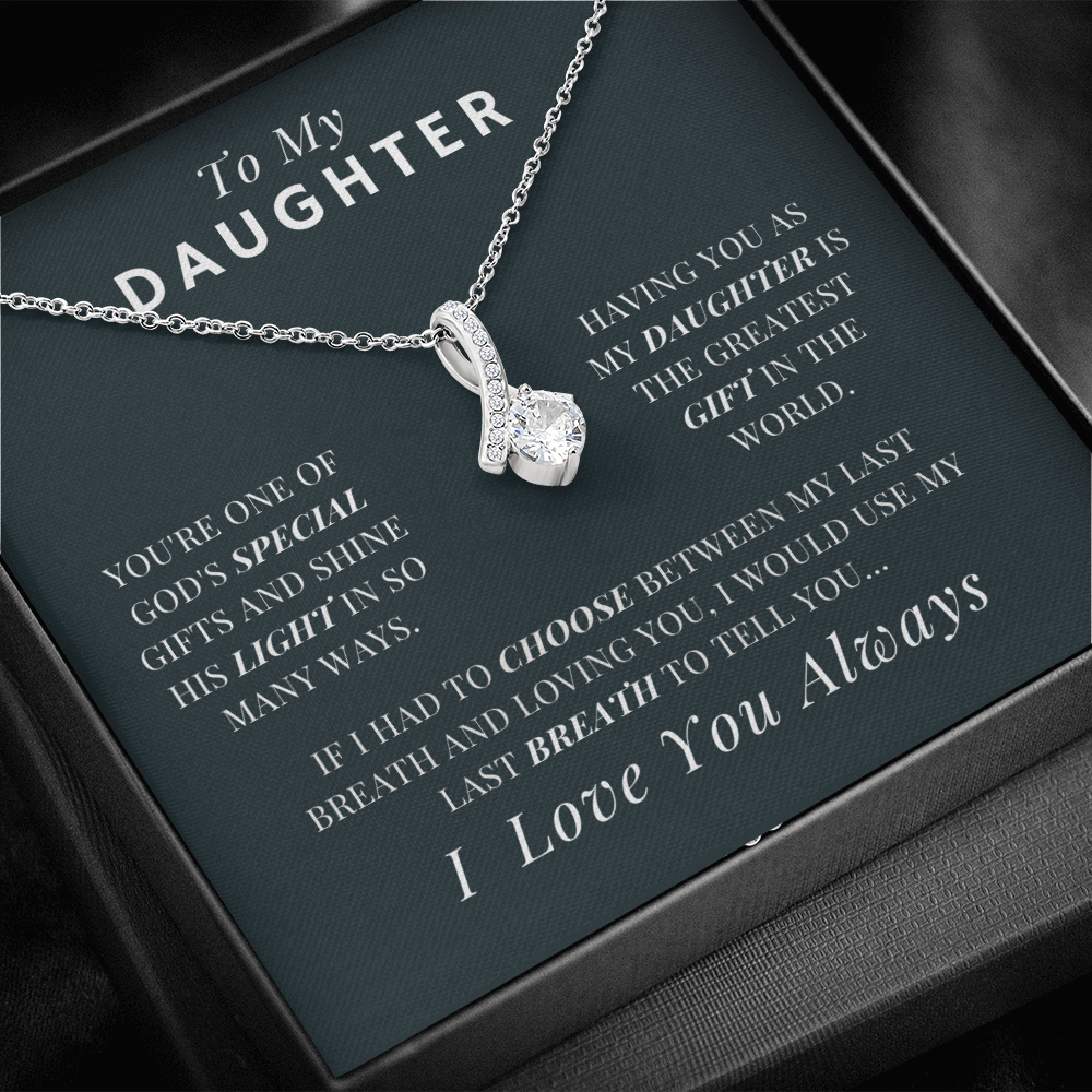 Gift for Daughter, Alluring Beauty Necklace - God's Gift, AG210