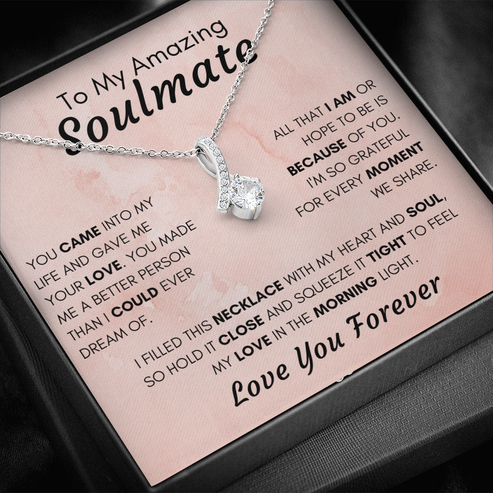 Gift for Soulmate, Alluring Beauty Necklace - Grateful Moments, AC210