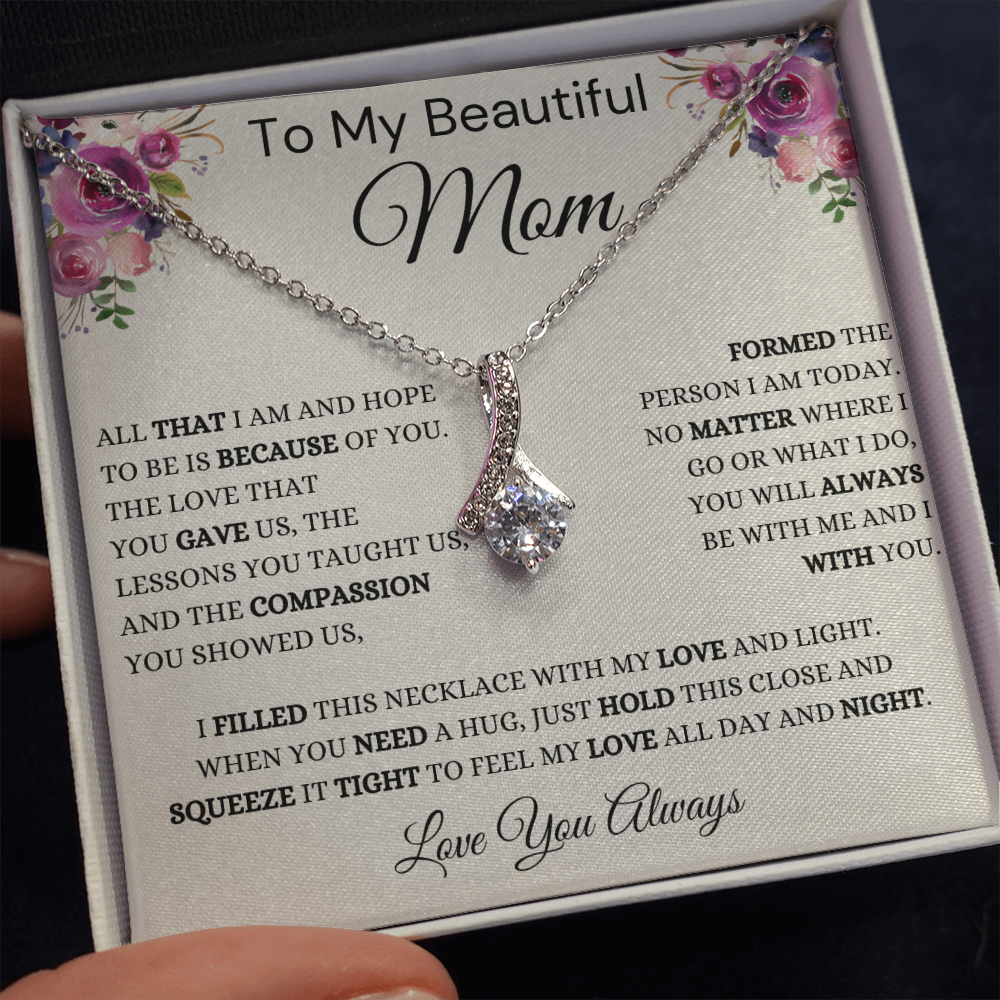 Gift for Mom, Alluring Beauty Necklace, 'Hope To Be' 220HTBB