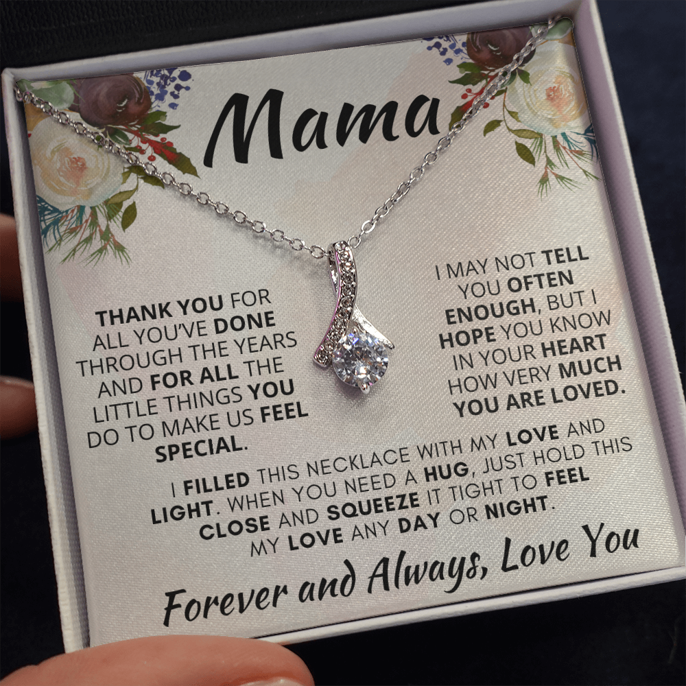 Gift for Mama| 'Thank You, Forever and Always,' Alluring Beauty Necklace', 27TY1Ma