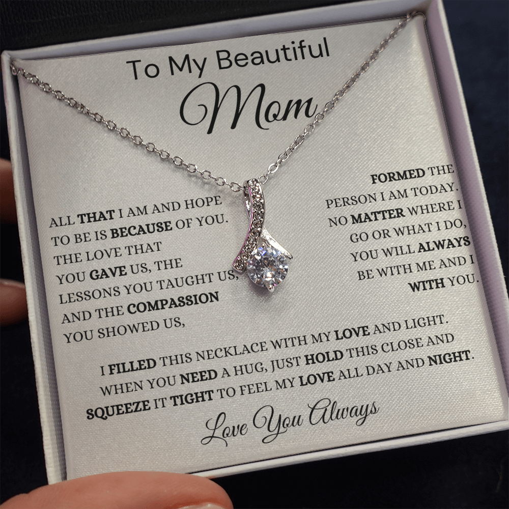 Gift for Mom, Alluring Beauty Necklace, 'Hope To Be' 220HTBFB