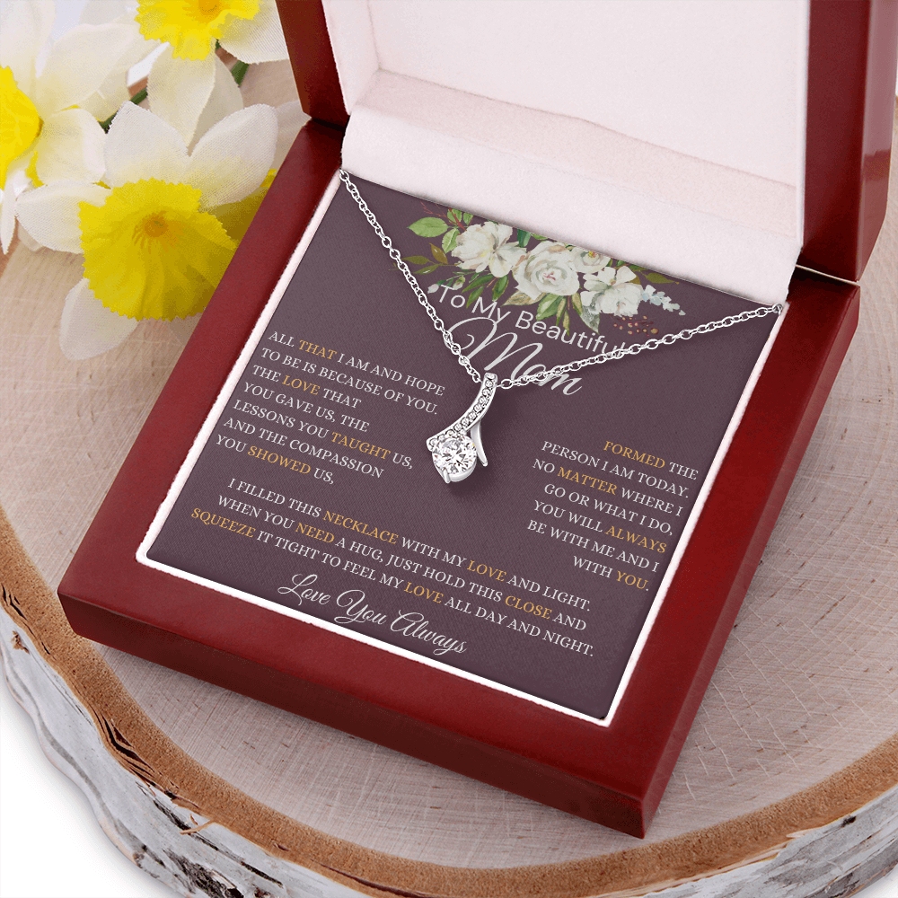 Gift for Mom, Alluring Beauty Necklace, 'Hope To Be' 220HTBD