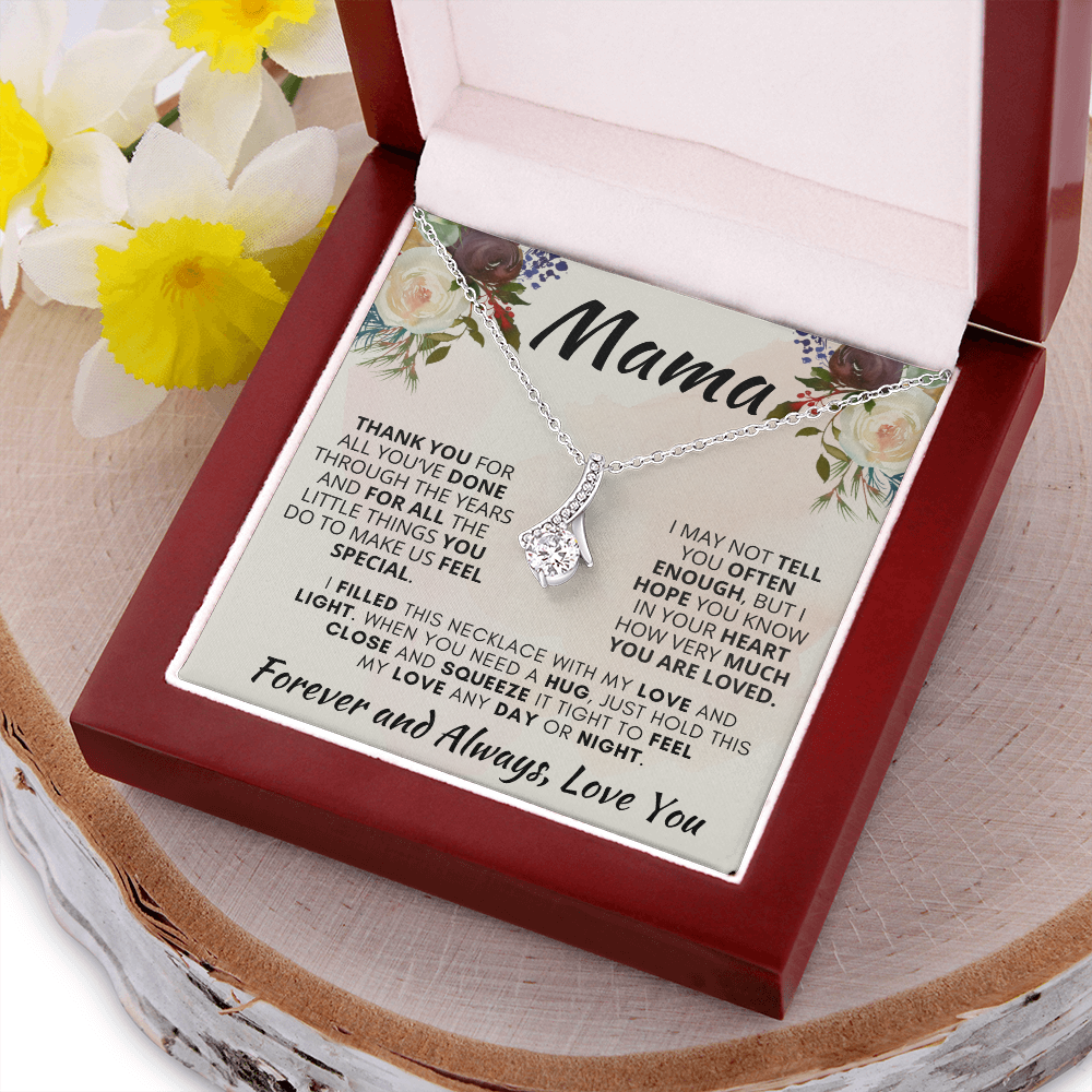 Gift for Mama| 'Thank you..Forever and Always' , Alluring Beauty Necklace, 227TY.1Ma