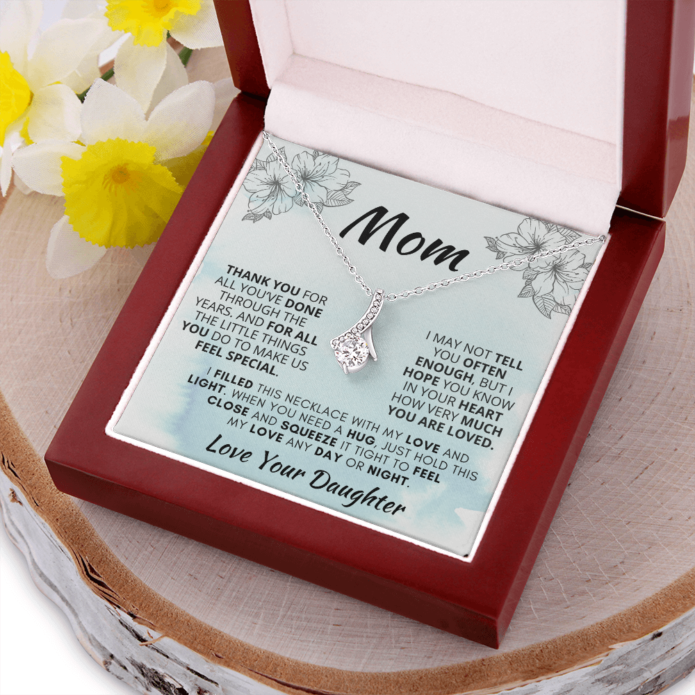 Gift for Mom| 'Thank You, Love Your Daughter,' Alluring Beauty Necklace,'227TY.1Mc Gift for Mom, Alluring Beauty Necklace, ' '