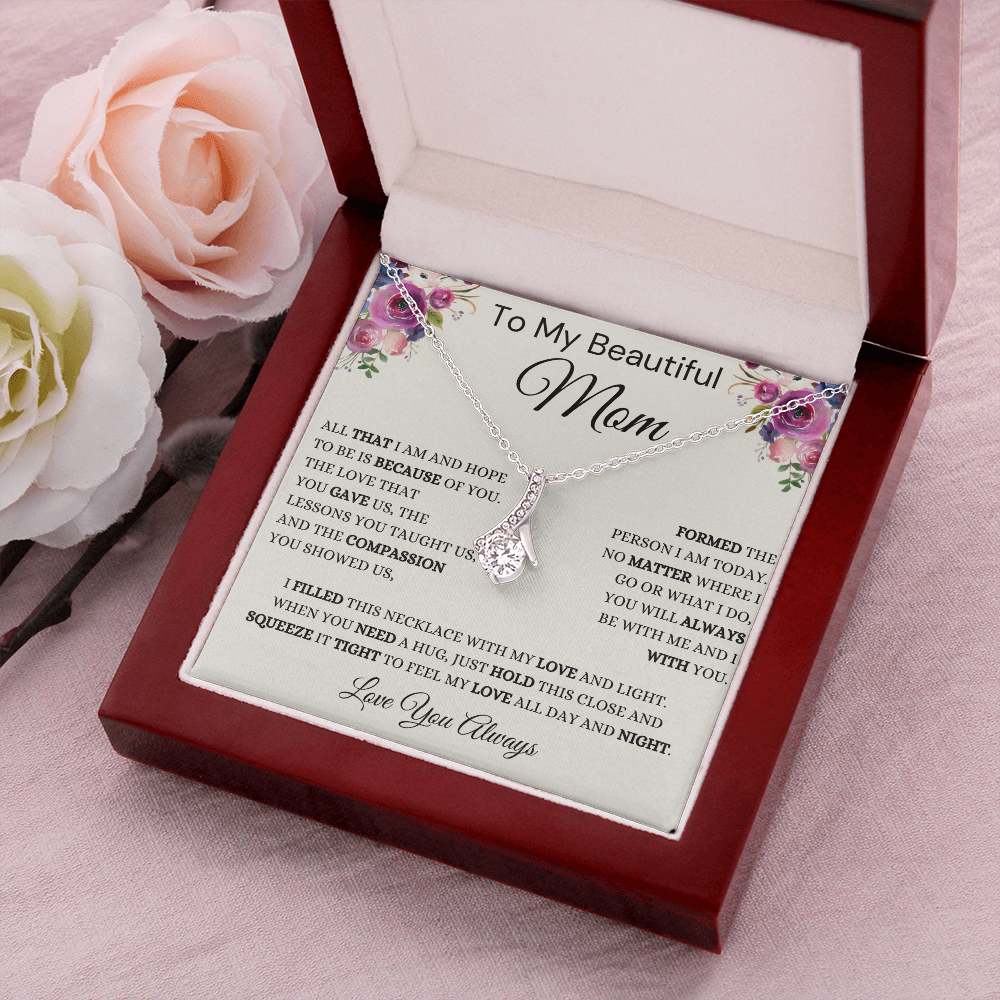 Gift for Mom, Alluring Beauty Necklace, 'Hope To Be' 220HTBB