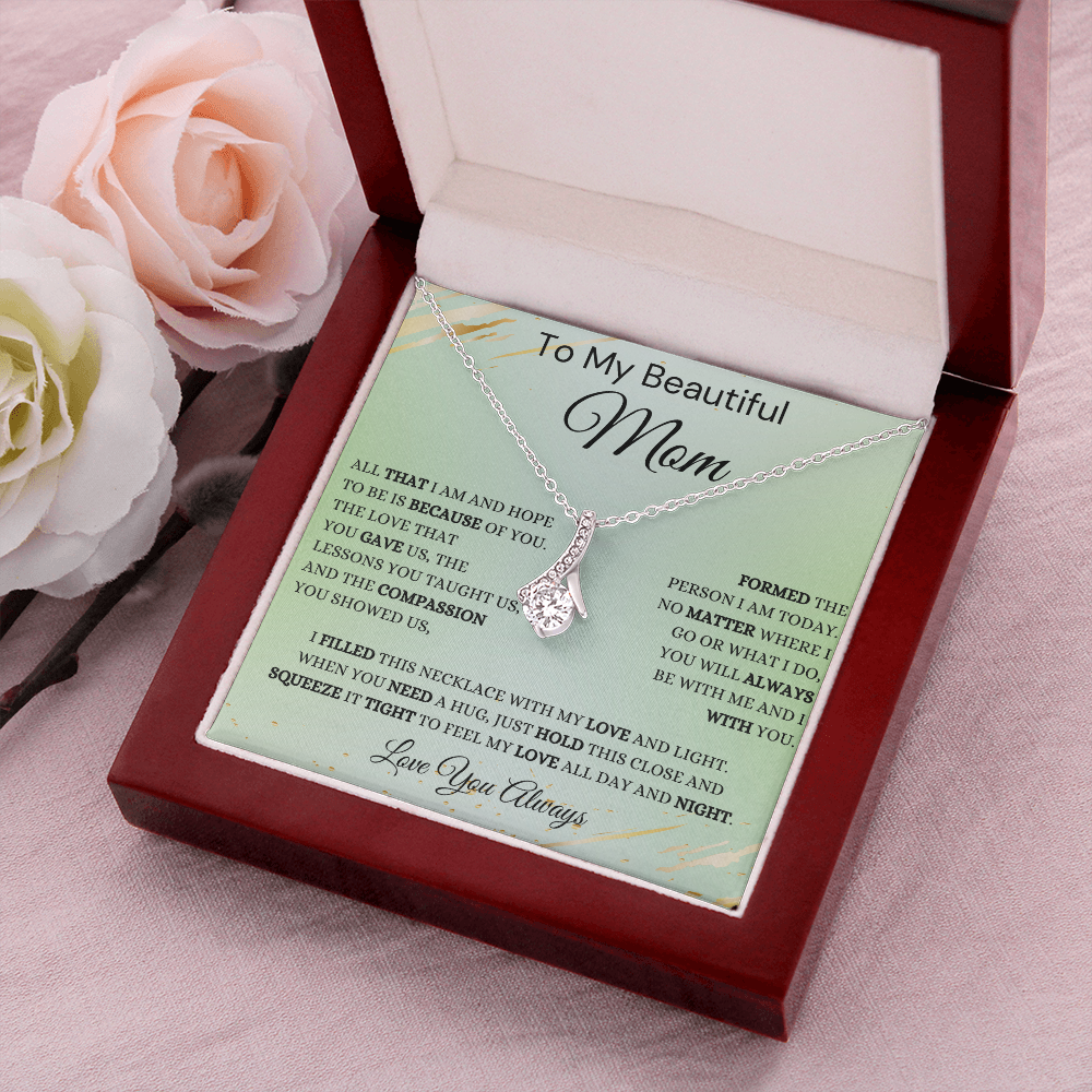 Gift for Mom, Alluring Beauty Necklace, 'Hope To Be' 220HTBE