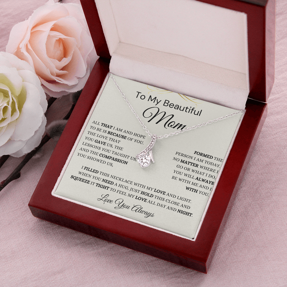 Gift for Mom, Alluring Beauty Necklace, 'Hope To Be' 220HTBF
