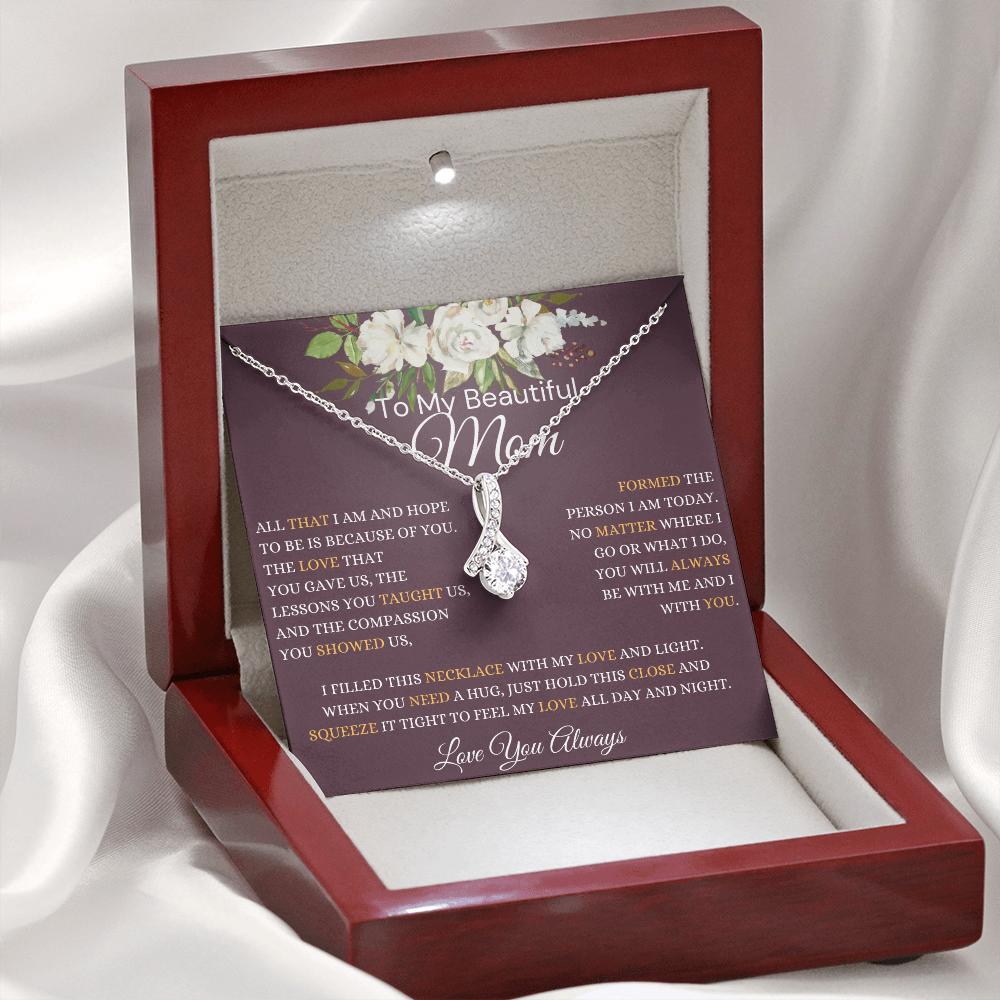 Gift for Mom, Alluring Beauty Necklace, 'Hope To Be' 220HTBD