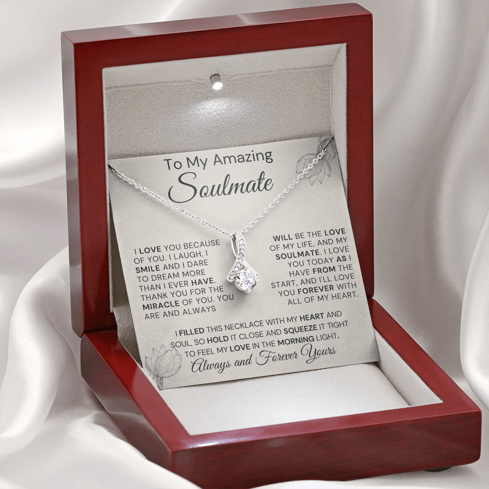 Gift for Soulmate, Alluring Beauty Necklace - Miracle of You, AB210v1