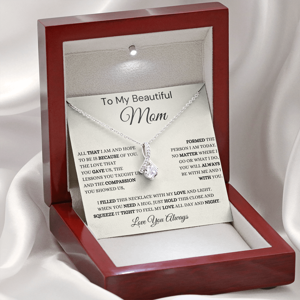 Gift for Mom, Alluring Beauty Necklace, 'Hope To Be' 220HTBFB