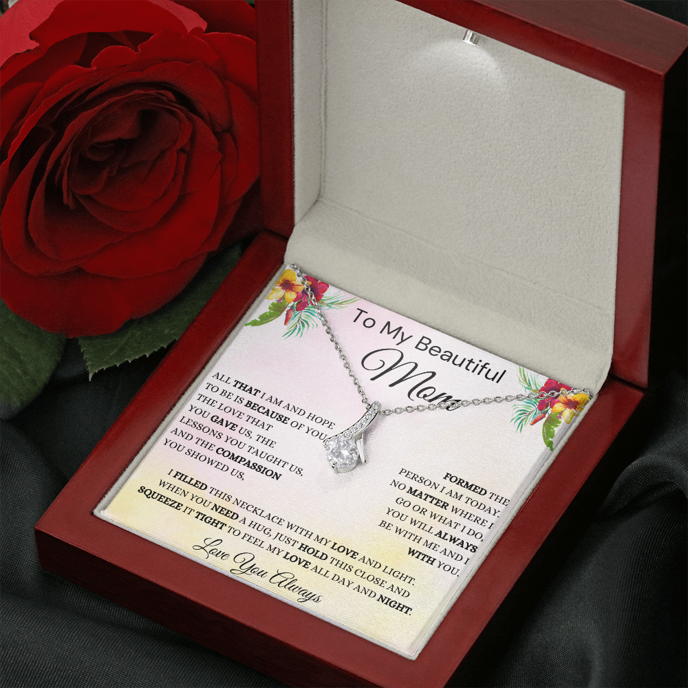 Gift for Mom, Alluring Beauty Necklace, 'Hope To Be' 220HTBG