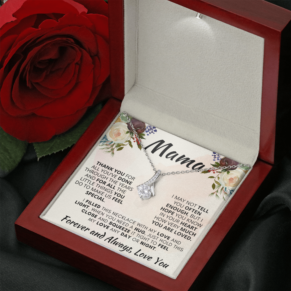 Gift for Mama| 'Thank You, Forever and Always,' Alluring Beauty Necklace', 27TY1Ma
