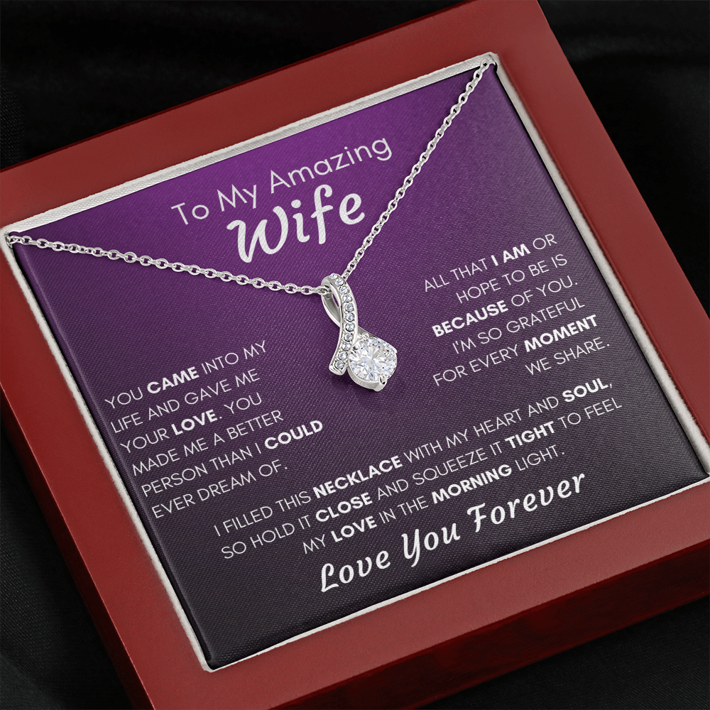 Gift for Wife Alluring Beauty Necklace - Miracle of You, AP210v1