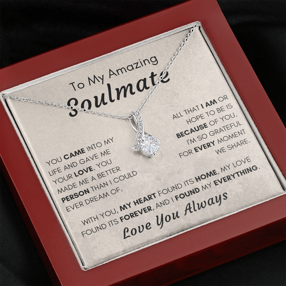 Gift for Soulmate, Alluring Beauty Necklace - Grateful Moments, AB210
