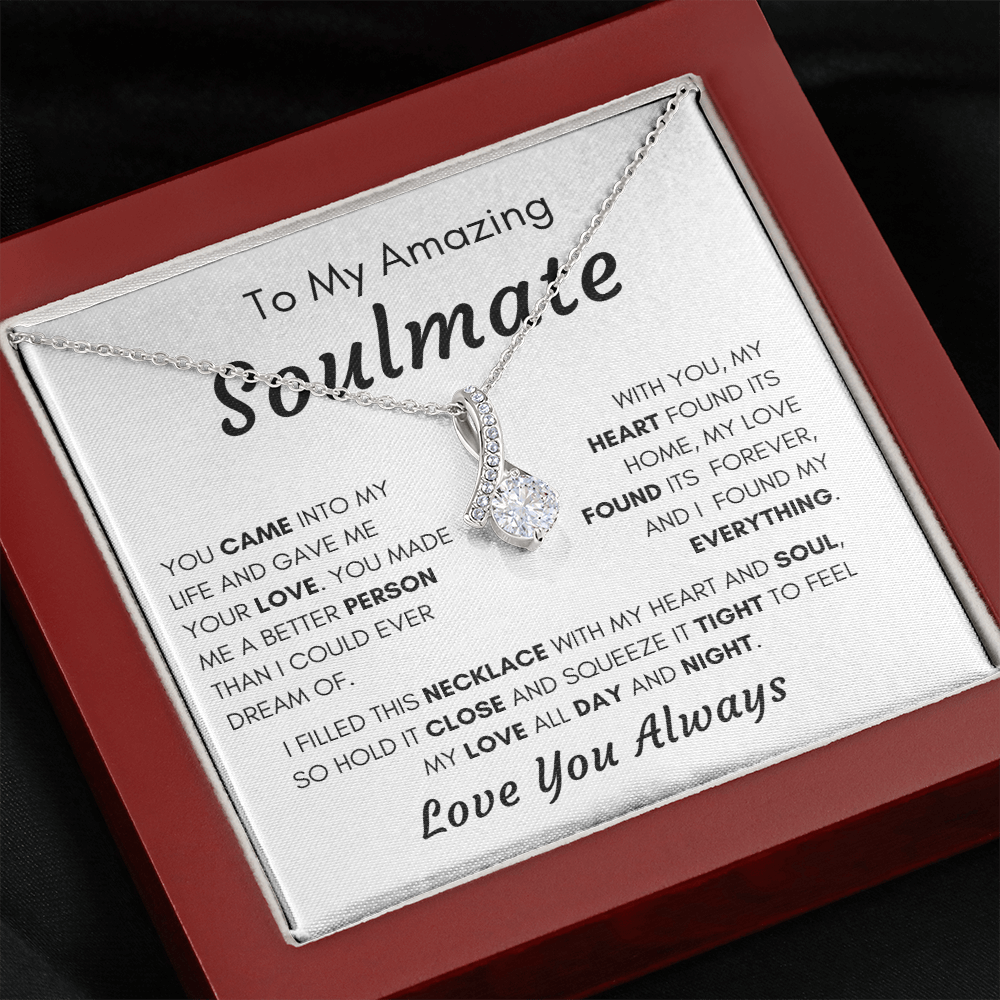 Gift for Soulmate, Alluring Beauty Necklace - Grateful Moments, AW210.v2