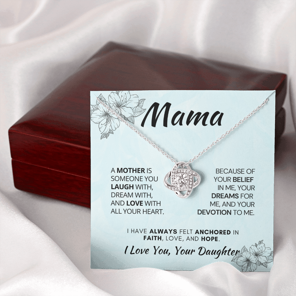 Best Mom Gift Ever| Birthday, Mother’s Day, Jewelry Necklace Gift from Daughte with Custom Message Card mmif1a