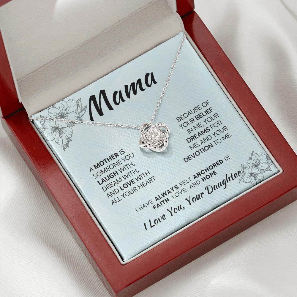 Best Mom Gift Ever| Birthday, Mother’s Day, Jewelry Necklace Gift from Daughte with Custom Message Card mmif1a