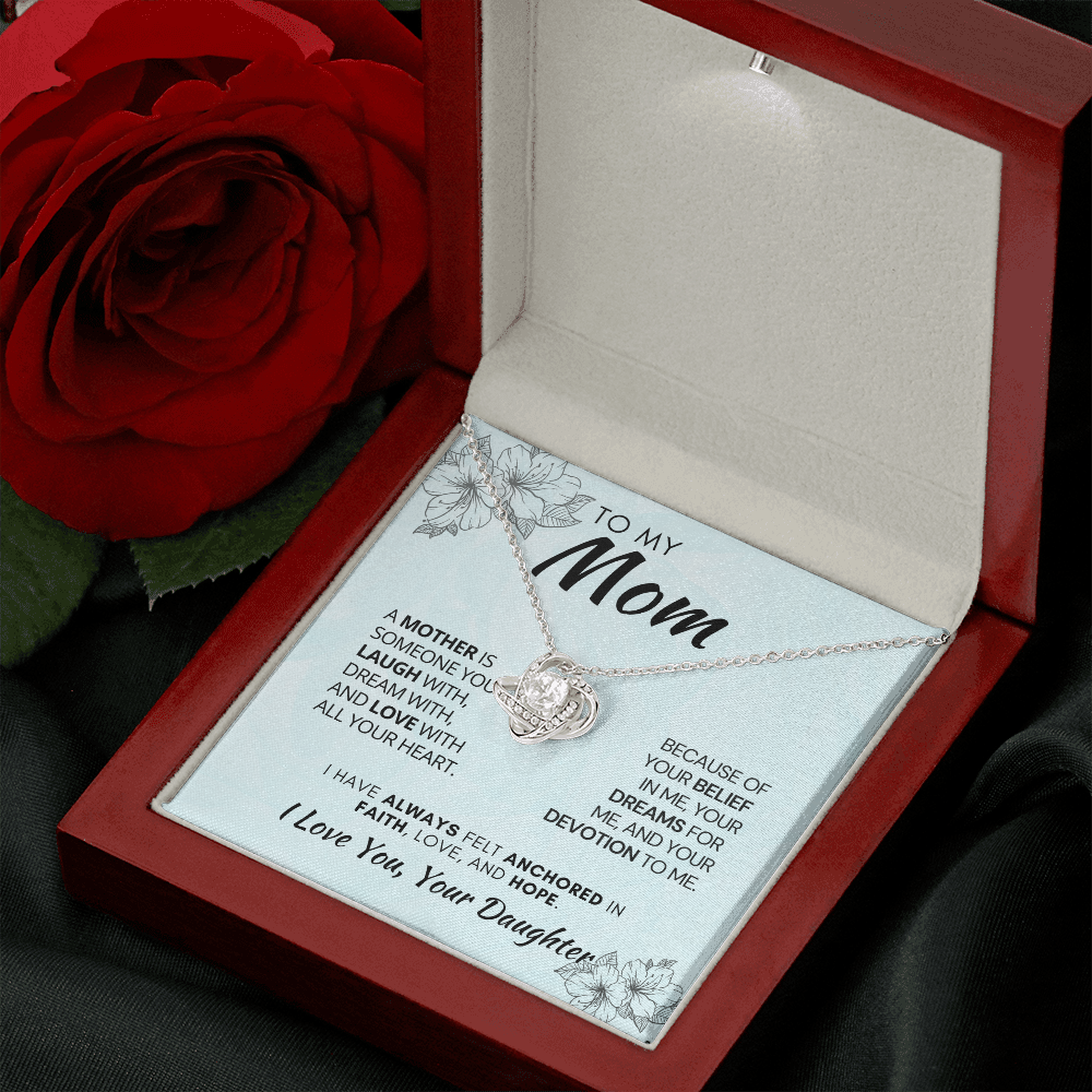 Best Mom Gift Ever| Birthday Mother’s Day Gift from Son, Daughter, Custom Card, Necklace Jewelry For Wife from Husband 311AMdmo