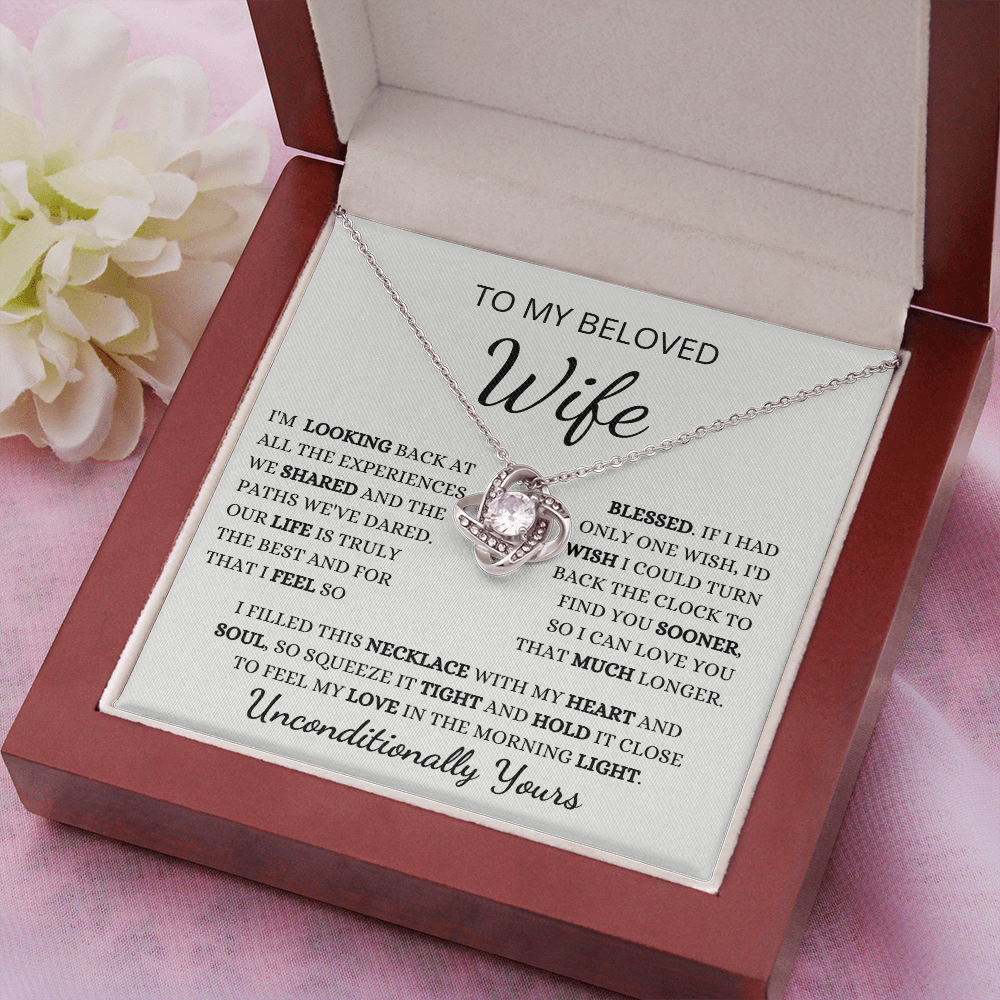 Gift For Wife, Love Knot Necklace-Truly Blessed,wv1